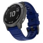 TEGAL Silicone Sport Band Strap For Garmin Fenix 5x/5x Plus/6x Midnight Blue