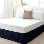 Polyester Bed Valance Navy Single