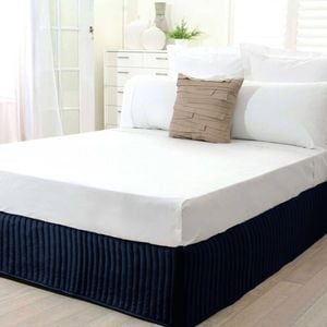 Polyester Bed Valance Navy Single