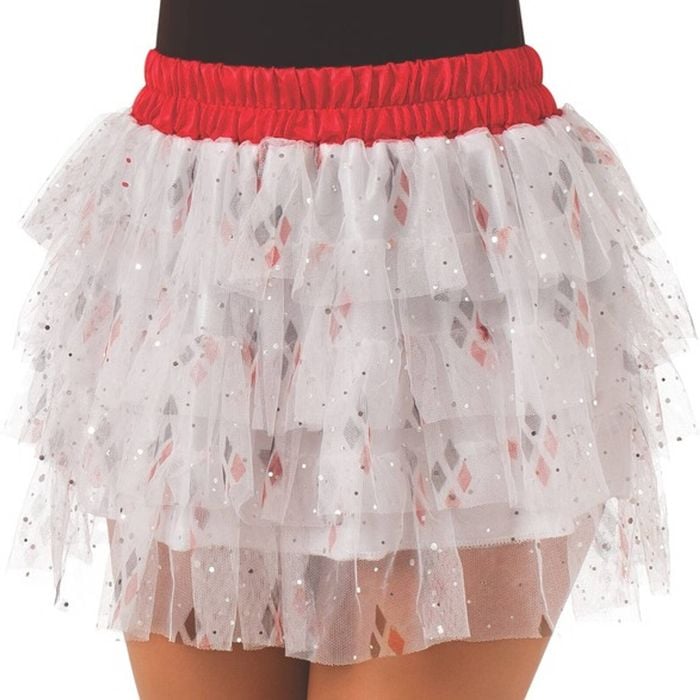 Dc Comics Harley Quinn Skirt w/Sequin Teen/Girls Halloween Costume Size Standard