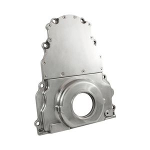 Cal Custom GM LS1 LS2 LS3 Timing Cover without Cam Sensor Hole - Polished Aluminium, Holden, Chev