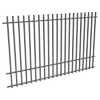 ProtectorAl 1201-2399W x 1500H Monument Aluminium Batten Pool Fence Panel with Mid Rail