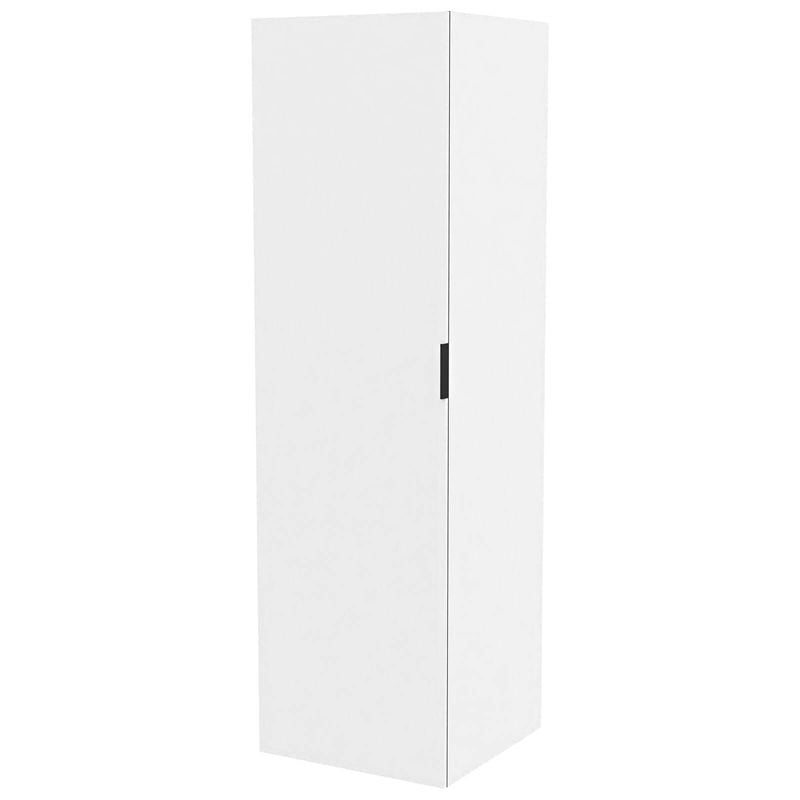 Lugna 2048 x 600 x 580mm White 5 Shelf 1 Left Hand Door Cabinet - White