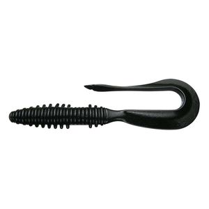 Keitech Mad Wag 7" Scented Soft Plastic Fishing Lure 001S Black