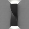 CLA Lighting Exterior LED Tri-CCT Surface Mounted Up/Down Twist Wall Light IP65 Large Dark Grey