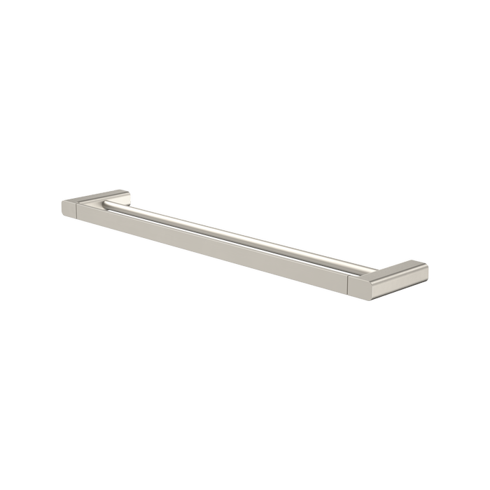Caroma 630mm Brushed Nickel Luna Double Towel Rail