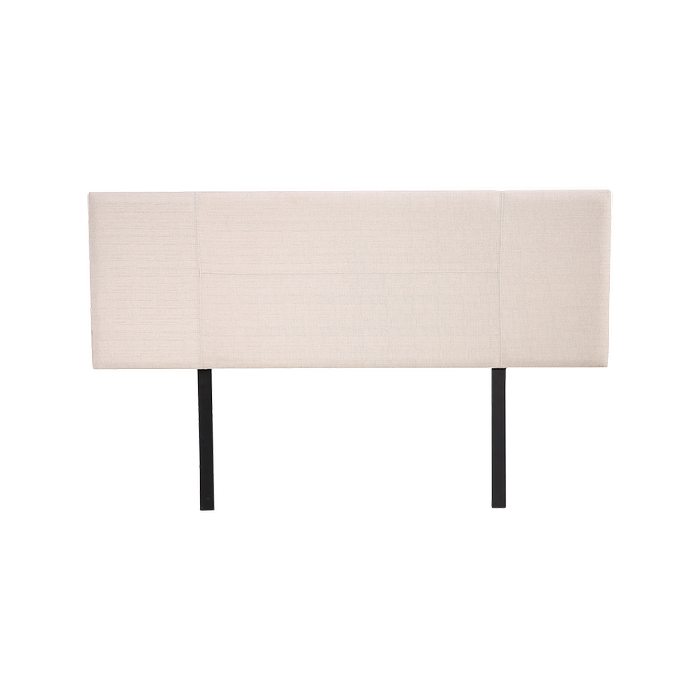 Linen Fabric Queen Bed Headboard Bedhead - Beige