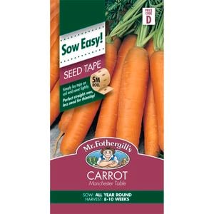 Mr Fothergill's 5m Manchester Table Carrot Seed Tape