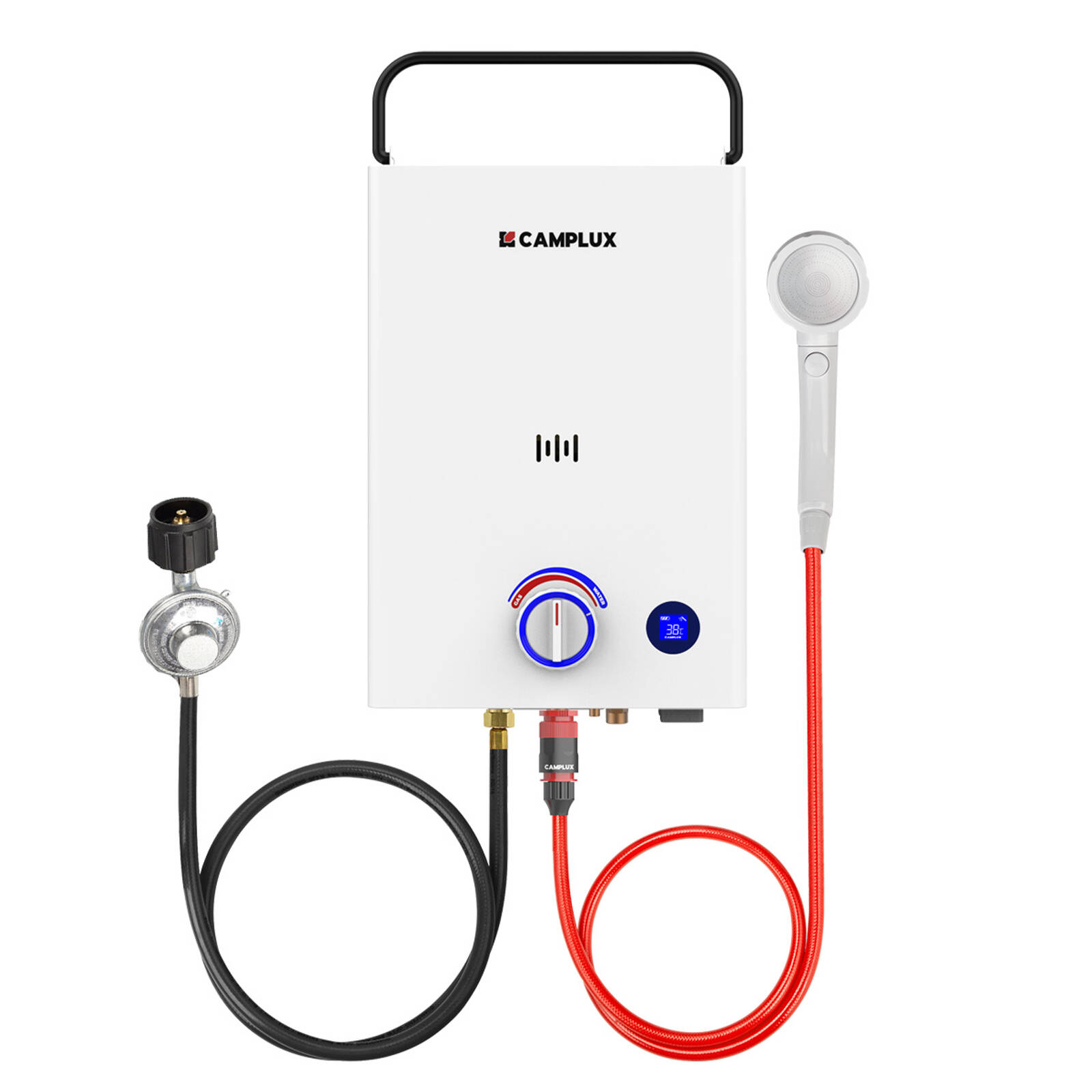 CAMPLUX F10 Portable Propane Gas Water Heater 10L Instant Hot