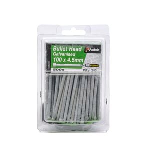 Paslode 100 x 4.5mm 500g Galvanised Bullet Head Nails - 30 Pack