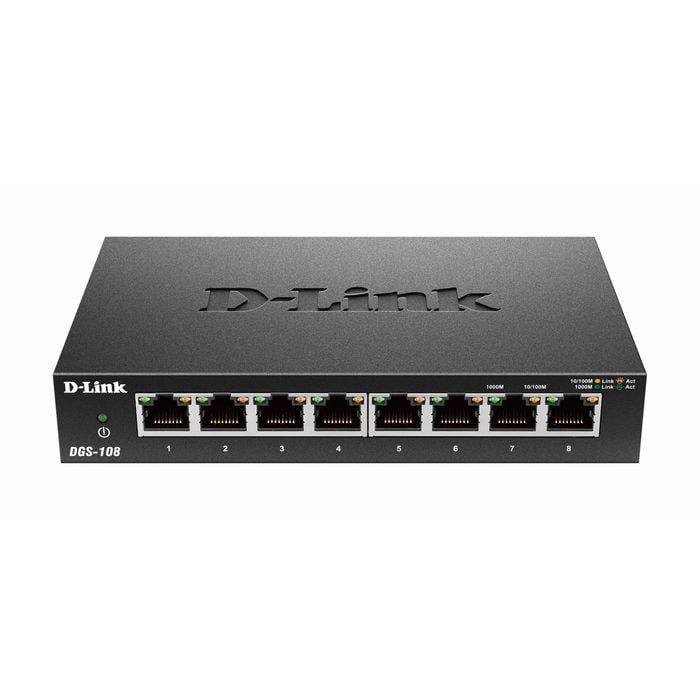 D-Link 8 Port Metal Housing Gigabit Desktop Switch