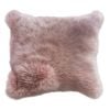 Naturally Sheepskins 45x45cm Dark Rose Sheepskin Cushion Cover
