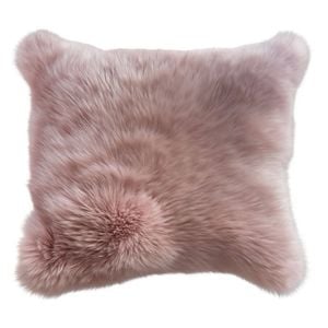 Naturally Sheepskins 45x45cm Dark Rose Sheepskin Cushion Cover