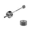 22kg Weight Set - 2.5kg x 8 + 140cm Hollow Bar