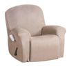 Smarcute Suede Recliner Chair Cover 1 Piece Stretch Thick Sofa Slipcover Sand