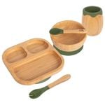Tiny Dining 5pc Bamboo Segmented Baby Weaning Set