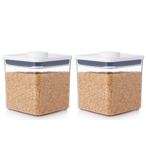 Oxo Good Grips Pop 2.0 Big Square Short Container 2.6l | Set Of 2