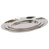 Argon Tableware 3pc Oval Serving Platter Set - Stainless Steel Dinner Tray Oval Plate Small Appetizer Serving Dishes - 3 Sizes