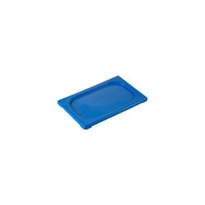 Inox Macel Gastronorm Lid Polypropylene 1/4 Size Blue 265x162x20mm