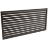 ProtectorAl 1001-2000W X 300-1000H Satin Black Aluminium Welded Slat Panel Horizontal 18mm Gap - Black