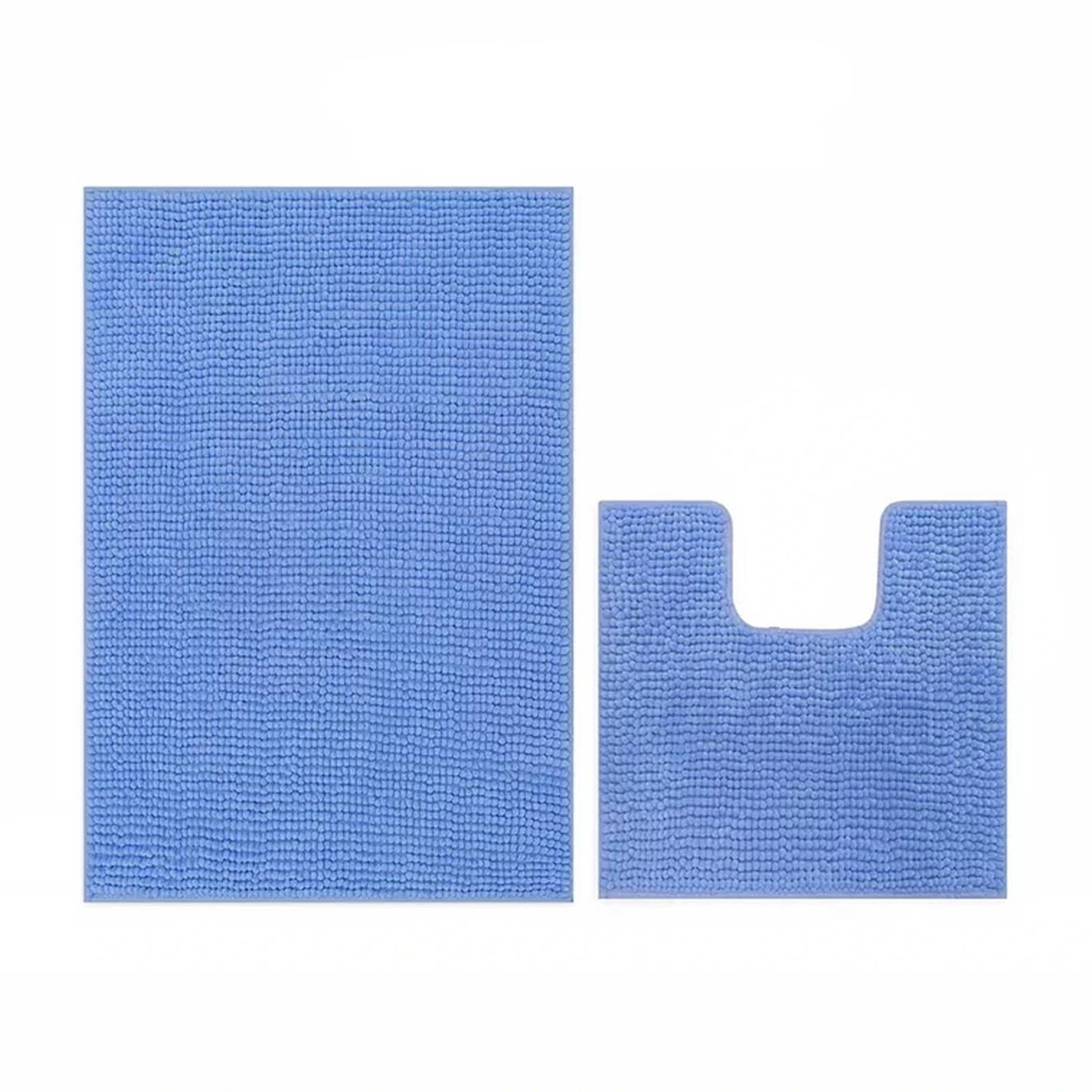 Large chenille bath mat toilet root mat super comfy non slip highly ...