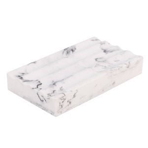 Astin Sinclair 12 x 7 x 2cm Marble Rue Wavy Soap Dish