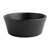 Olympia Flat Round Bowls Cavolo Textured Black 6 Pack 143mm Commercial Tableware Dining
