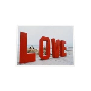 Galrie Stunning Love on the Water Fine Art Photography Poster, White Frame, 50 x 70cm (20 x 28inch)