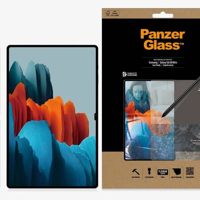 PanzerGlass Samsung Galaxy Tab S8 Ultra Case Friendly