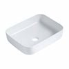 Mondella Rectangular Above Counter Basin - Gloss White Concerto