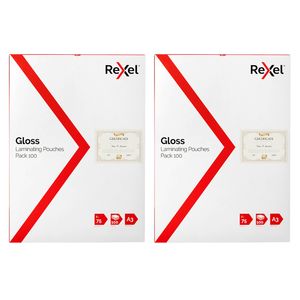 200pc Rexel A3 Laminating Pouches/sheets 2x75-micron F/document/photo Protection