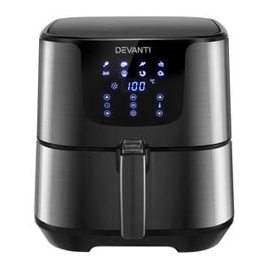 Devanti 7L 1700W Black Stainless Steel Air Fryer