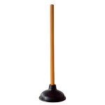 Kinetic Black Rubber Plunger Drain Cleaning Tool