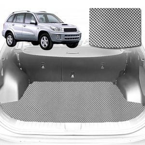 6D Diamond Car Boot Mat for Toyota RAV4 2-Door (XA20)2000-2005-Cargo Mat-Grey-Outback GT