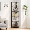 Costway 5-tier Utility Corner Organizer Bookcase Display Rack