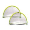 2pc Franklin Pop Up Dome Portable Soccer Goal Set Neon Yellow 1.83x1.21m