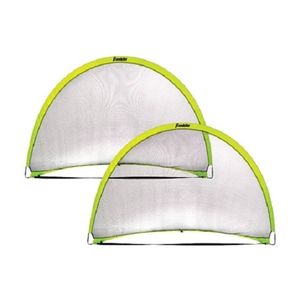 2pc Franklin Pop Up Dome Portable Soccer Goal Set Neon Yellow 1.83x1.21m