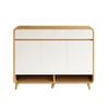 Foret 100cm Shoe Cabinet Modern Shelf Drawer Large Storage Rack Wood Cupboard