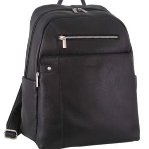 Pierre Cardin s Leather Business Backpack Black