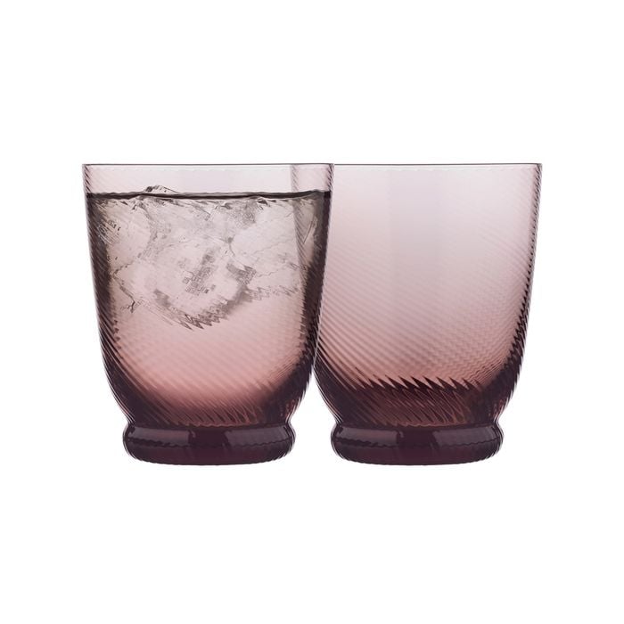 4pc Ecology Aveline Glass Drink Tumblers Set Plum 8.5x10cm 280ml