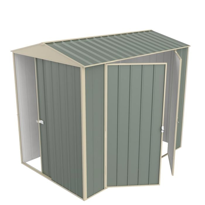 Build-a-Shed 1.5 x 2.3 x 2.3m Gable Double Hinged Side Door Shed - Green