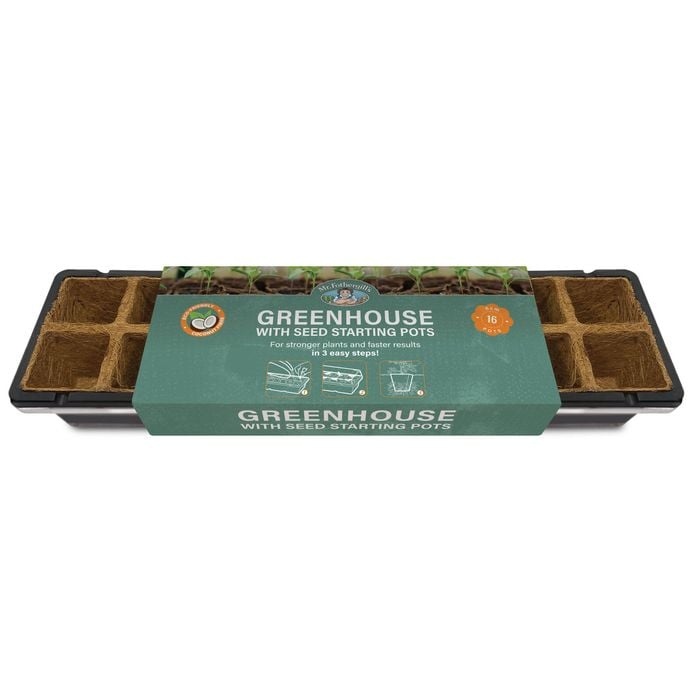 Mr Fothergill’s 16-Cell Coco Fibre Pot Greenhouse Kit