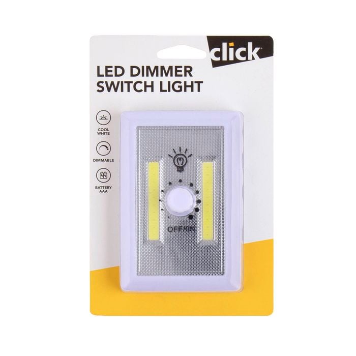 Click Battery Operated LED Dimmer Switch Light