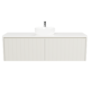 New England Joinery 1500mm Noble Centre Basin SilkSurface Top Wall Hung Vanity