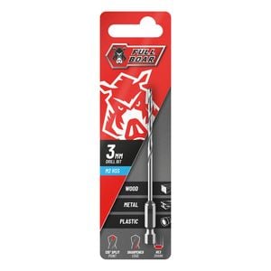 Full Boar 3mm Hex Shank M2 HSS Drill FBHSSM2-030HX