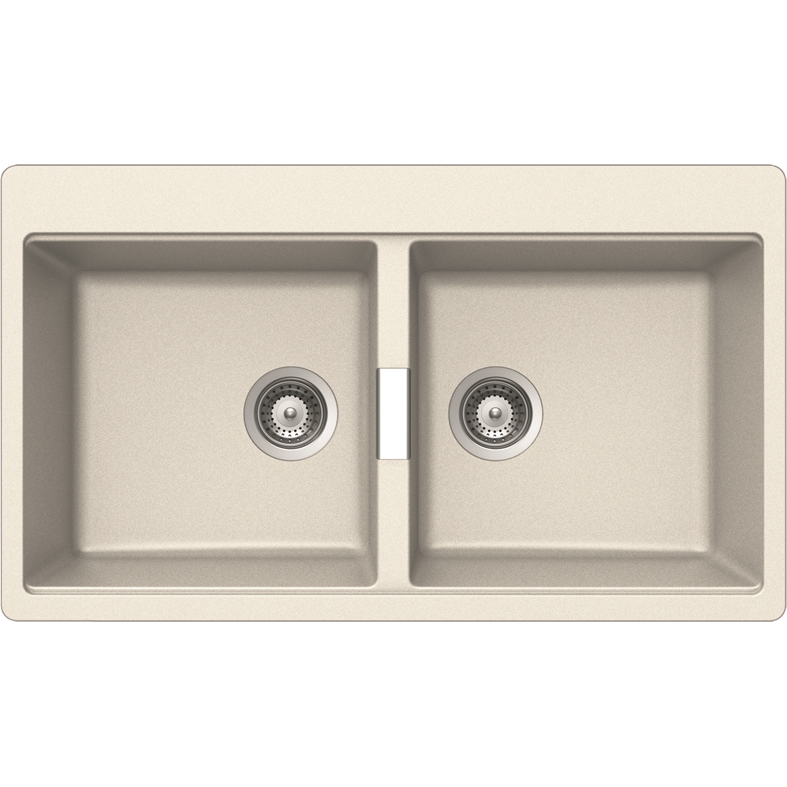 Abey 860 x 500mm Schock Cristadur Double Black Sink thumbnail 2