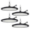 Advwin High Bay Lights 6500K 21000LM, LED UFO Shop Light Lamp 4 Pack for Factory Warehouse Workshop Factory Store