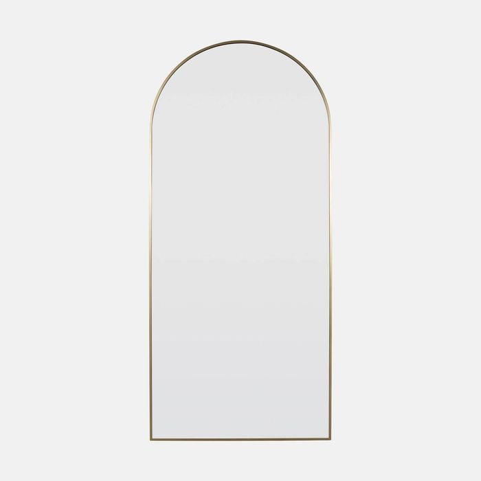 Stylehaus Arch Full Length Mirror 1700x760 Satin Brass Effect