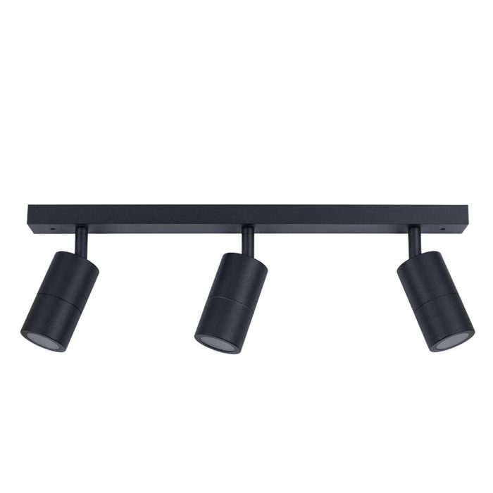CLA Lighting Exterior Adjustable 3 Head Bar Spot Light (Black) IP44