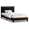 ALFORDSON Bed Frame King Single Size Leather Black